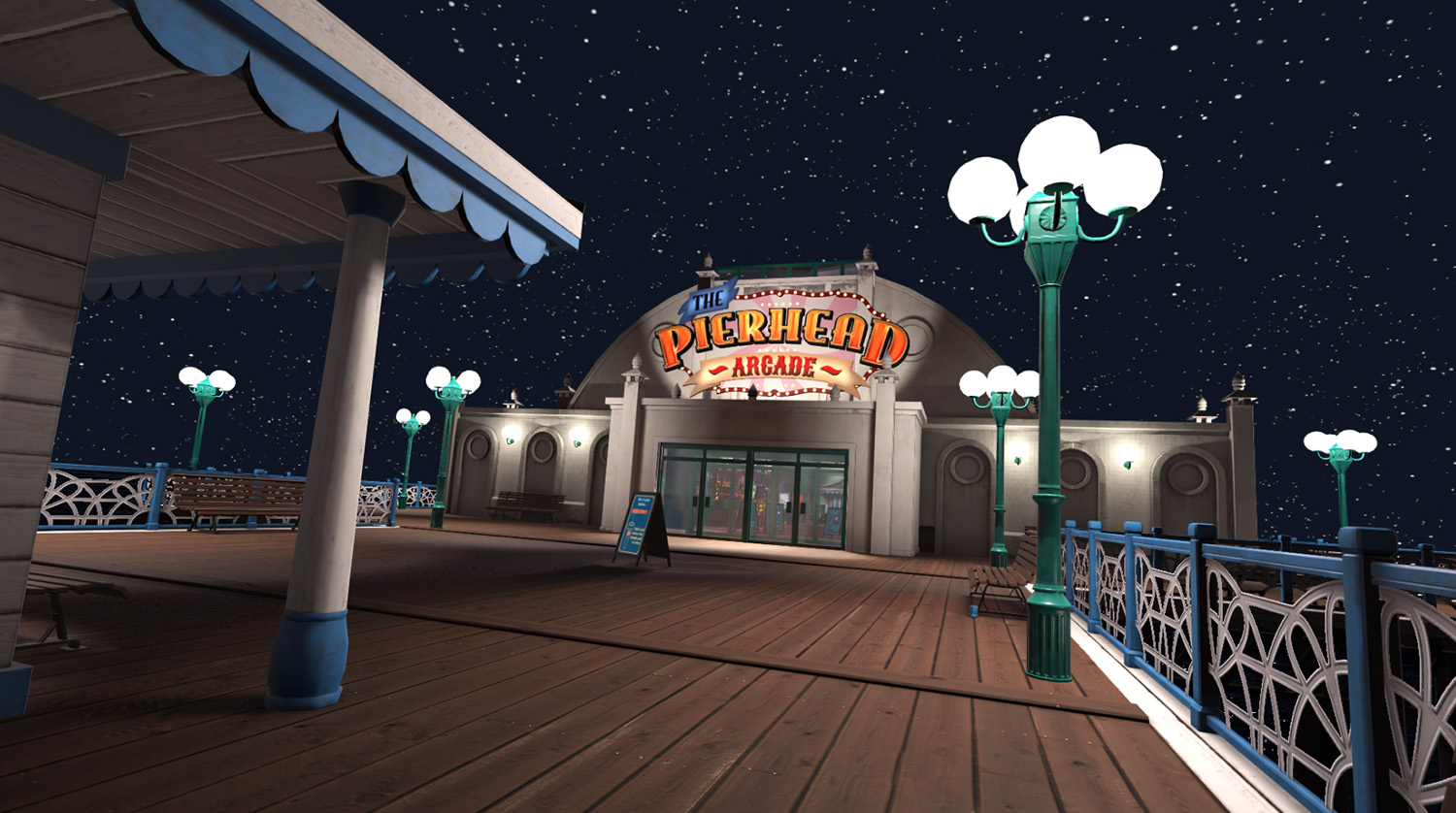 screenshot of pierhead arcade entrance